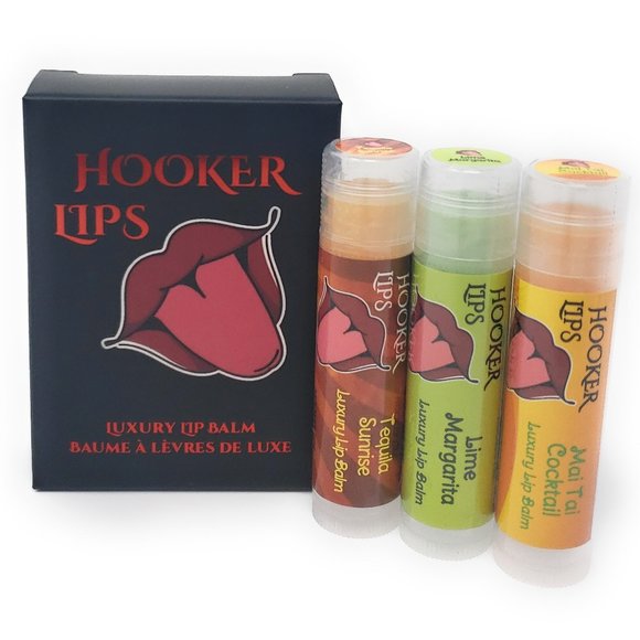Hooker Lips Luxury Lip Balm Party Drinks I Variety 3 Pack - Picture 1 of 3